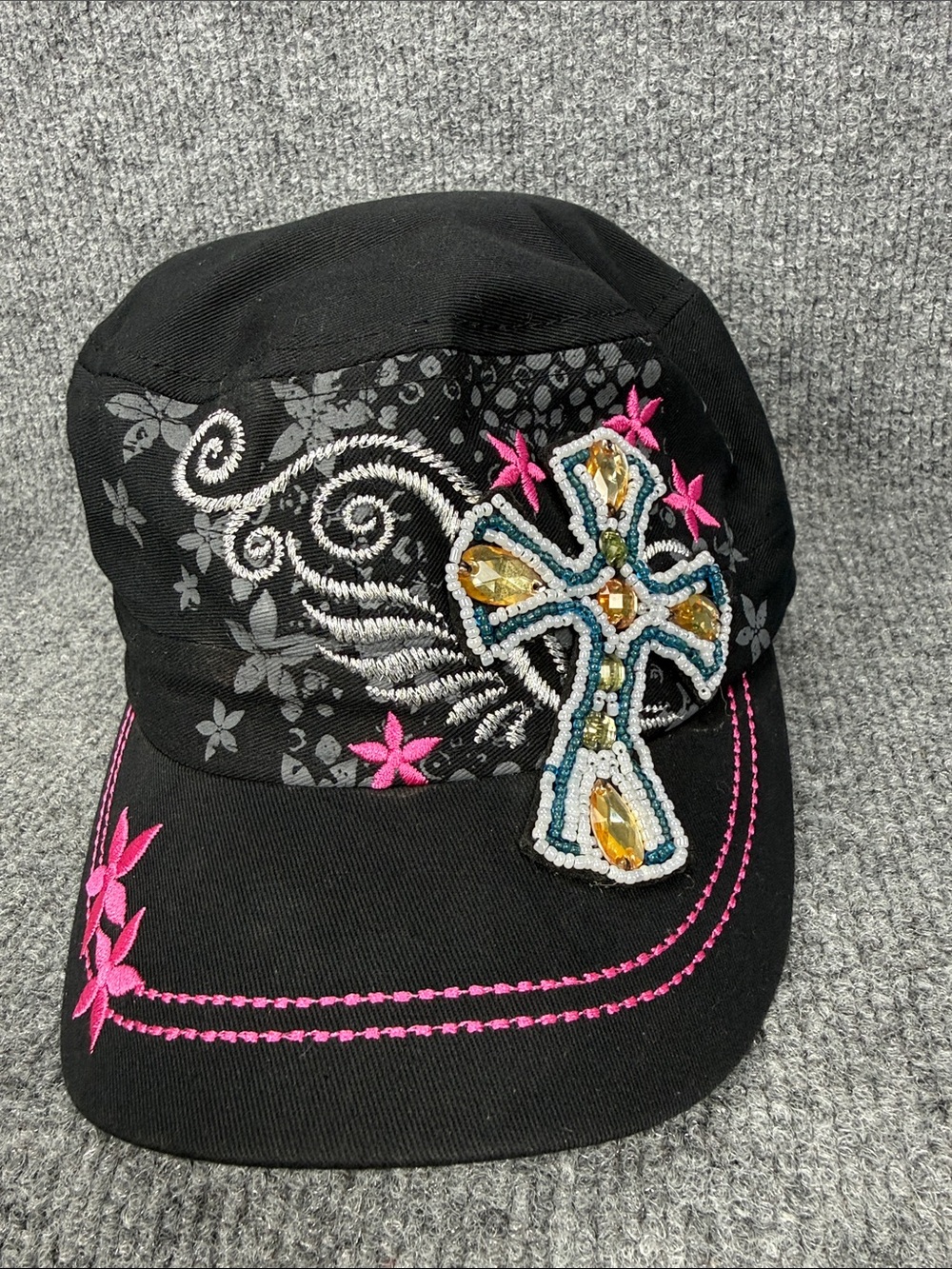 Hat - Leader Logo Embellished Cross (Ponytail)